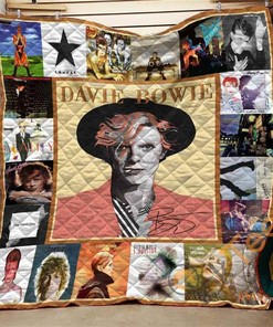 David Bowie Quilt Blanket Bedding Set With Pilliwcases Option