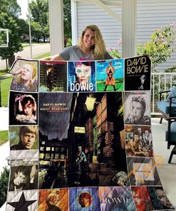 David Bowie Quilt Blanket Bedding Set With Pilliwcases Options