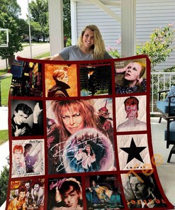 David Bowie Quilt Blanket Bedding Set With Pillowcase Option