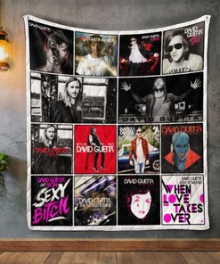 David Guetta Album Quilt Blanket Bedding Set for Home Décor