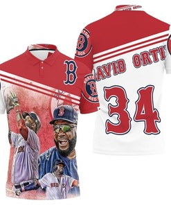 David Ortiz 34 Boston Red Sox Polo Shirt All Over Print Shirt 3d T-shirt