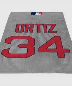 David Ortiz Sherpa Fleece Blanket Gifts for Family, for Couple