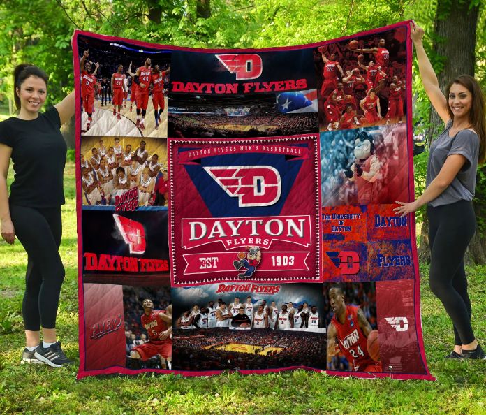 Dayton Flyers Quilt Blanket Bedding Set for Home Décor
