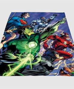 Dc Comics Character Sherpa Fleece Blanket Gifts for Family, for Couple