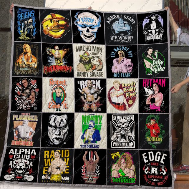 Dd Legends Of Wrestling CollectionCollected Quilt Blanket Bedding Set