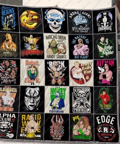 Dd Legends Of Wrestling Quilt Blanket Bedding Set