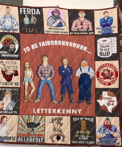 Dd Letterkenny Quilt Blanket Bedding Set for Home Décor