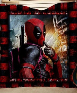 Deadpool Fabric Quilt Blanket Bedding Set for Home Décor