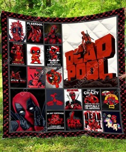 Deadpool Love Quilt Blanket Bedding Set for Home Décor