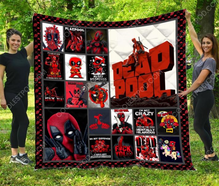 Deadpool Love Quilt Blanket Bedding Set for Home Décor