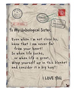 Dear Sister Blanket Fleece Blanket For Holidays Birthdays Family