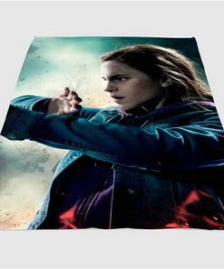 Deathly Hallow Hermione Sherpa Fleece Blanket Gifts for Family, for Couple