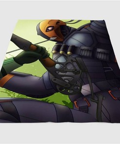 Deathstroke Dc Sherpa Fleece Blanket Gifts for Family, for Couple