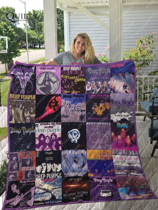 Deep Purple Albums For Fans Combined Quilt Blanket Bedding Set