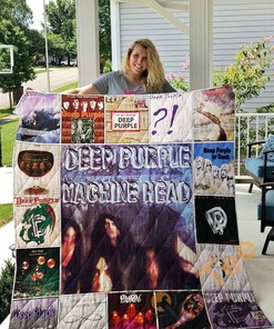 Deep Purple Quilt Blanket Bedding Set