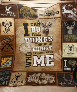 Deer Hunting I Like Big Bucks Hunting Lo Quilt Blanket Bedding Set