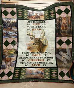 Deer Hunting Life Is Short So Live It Hunting Lo Quilt Blanket Bedding Set