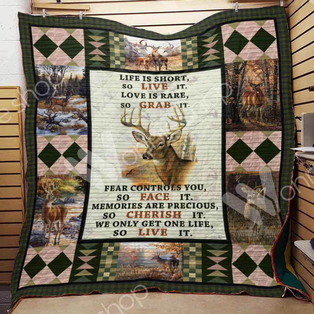 Deer Hunting Life Is Short So Live It Hunting Lo Quilt Blanket Bedding Set