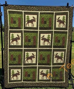 Deer Hunting Quilt Blanket Bedding Set