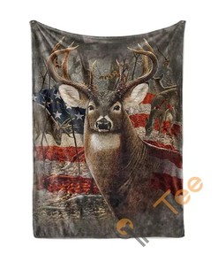 Deer Hunting Sherpa Fleece Blanket Gifts for Family, for Couple