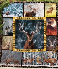 Deer Is My Spirit Animal Quilt Blanket Bedding Set