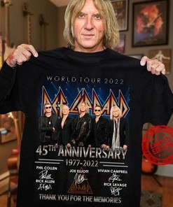 Def Leppard 45Th Anniversary 1977 2022 Thank You For The Memories Shirt