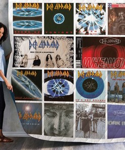 Def Leppard Albums Collection Quilt Blanket Bedding Set