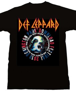 Def Leppard Download Festival Black T-Shirt