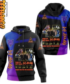 Def Leppard Premium 45 Years 3D Hoodie
