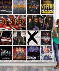 Def Leppard Throws Album Collection Quilt Blanket Bedding Set