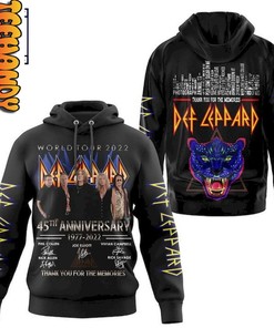 Def Leppard World Tour 2022 3D Hoodie