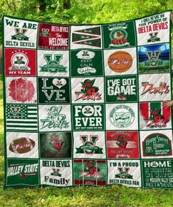 Delta Devils Ncaa Mississippi Valley State Delta Devils Collection Quilt Blanket Bedding Set