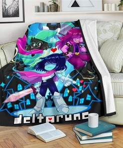 Deltarune Funny Gamer Sherpa Fleece Blanket Gifts for Family, for Couple