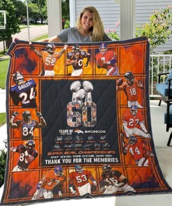 Den Broncos Quilt Blanket Bedding Set for Home Décor