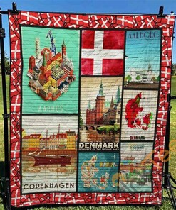 Denmark National Quilt Blanket Bedding Set