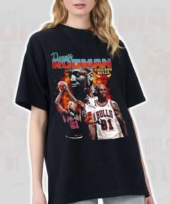 Dennis Rodman Chicago Bulls Basketball Team Nba Final Champion Dennis Rodman Shirt