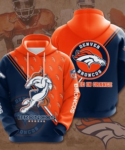 Denver Broncos Custom All Over Print Hoodie 3D 10