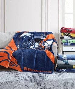 Denver Broncos Fleece Blanket Sherpa Blanket Quilt Gifts