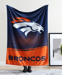 Denver Broncos Fleece Blanket Sherpa Blanket Quilt Gifts for Fans