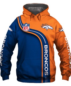 Denver Broncos Hoodie 3D Cute Zip Hoodie Pullover Gift for Fans