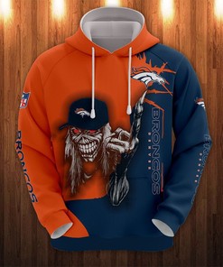 Denver Broncos Hoodie Ultra Death Graphic Gift for Halloween