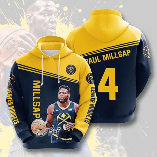 Denver Nuggets Custom Sport All Over Print Hoodie 3D