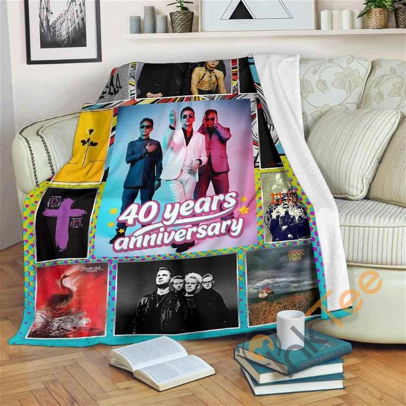 Depeche Mode 40 Years Anniversary Express Sherpa Fleece Blanket Gifts for Family, for Couple