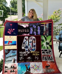 Depeche Mode 40 Years Of Great0-LoveCollection0 For Fans Quilt Blanket Bedding Set