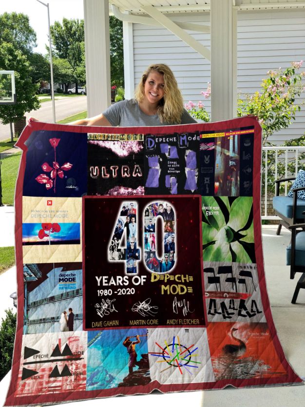 Depeche Mode 40 Years Of Great0-LoveCollection0 For Fans Quilt Blanket Bedding Set