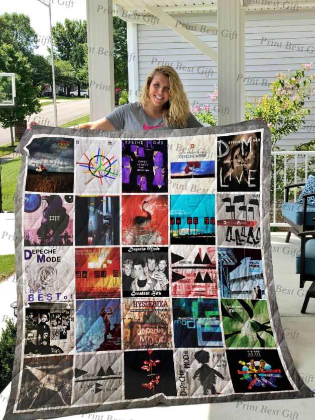 Depeche Mode Albums Cover Poster Quilt Blanket Bedding Set