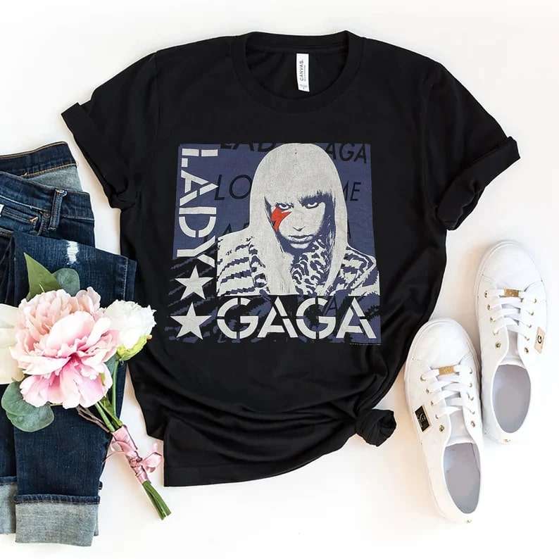 Depop Lady Gaga Graphic T-Shirt