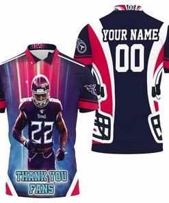 Derrick Henry 22 Tennessee Titans Afc South Champions Super Bowl 2021 Thank You Fans Personalized Polo Shirt