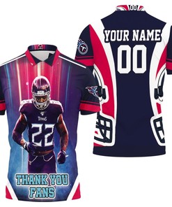 Derrick Henry 22 Tennessee Titans Afc South Champions Super Bowl 2021 Thank You Fans Personalized Polo Shirt All Over Print Shirt 3d T-shirt