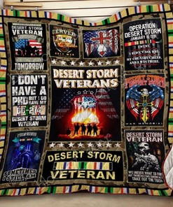 Desert Storm Veterans Quilt Blanket Bedding Set Thh7